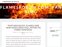 Tablet Screenshot of flamesforum.com